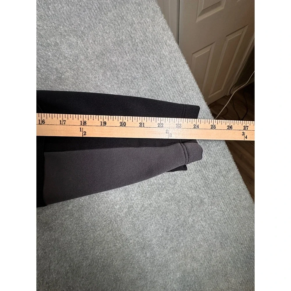 The North Face Mens Quarter Zip Fleece Pullover Gray Blue Chest Pocket XXL